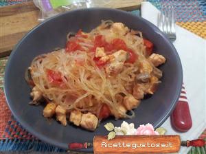 spaghetti hirataky a salmone